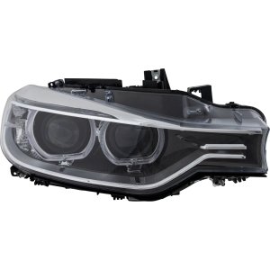 Headlight for BMW 3-Series (2012-2015) Right (Passenger), Lens and Housing, Xenon, without HID Kit, without Adaptive Headlights, Sedan/Wagon, Replacement Models: 320i, 328i, 335i