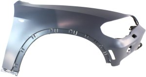 Front Fender for BMW X5 2007-2010 Right (Passenger), Primed (Ready to Paint), Excluding M Models, with Signal Light and Reflector Hole, with Headlight Washer Hole, Replacement