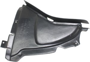 Front Fender Liner for BMW 5-Series GT 2010-2017, Right (Passenger) Side, Front Lower Section, Replacement Models: 520d, 530d, 535d, 535i, 550i, 550i xDrive.