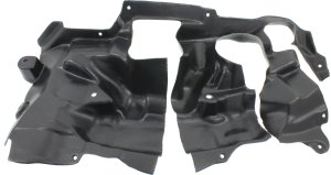 Engine Splash Shield Under Cover for BMW 5-Series GT 2010-2017, 6-Series 2012-2019, 7-Series 2009-2015, Right (Passenger) Side, Rear Wheel Drive, Replacement - GT, 630i, 640i, 650i, 730d, 740d, 750d.