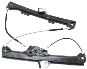 Front Window Regulator for BMW 5-Series 2004-2010, Right (Passenger) Side, Power Operated, without Motor, Replacement
