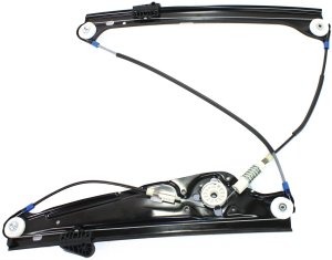 Front Window Regulator for BMW 7-Series 2002-2008, Right (Passenger), Power, without Motor, Replacement - Fits 745i, 745Li, 750i, 750Li, 760i, 760Li.