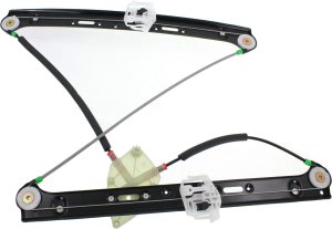 2004 - 2010 BMW X3 Power Window Regulator without Motor - Front, Left (Driver)