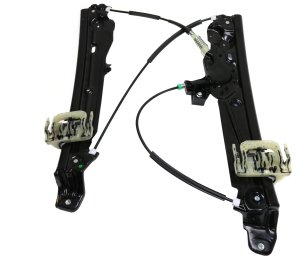 Front Window Regulator for BMW 5-Series 2011-2016, Power, without Motor, Sedan, Left (Driver), Replacement Suitable for 520i, 528i, 535i, 550i models.