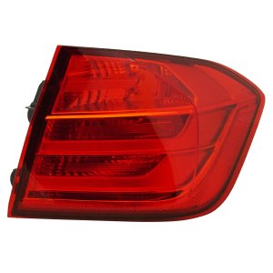 Tail Light for BMW 3-Series 2012-2015, Right (Passenger) Side, Outer, Lens and Housing, Halogen, Replacement Models: 320i, 328i, 335i, 340i.