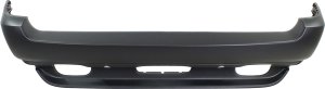 Rear Bumper Cover for BMW X5 2000-2006, Primed (Ready to Paint), Suitable for 3.0/4.4L Engine, with Parking Distance Control Sensor Holes, Replacement