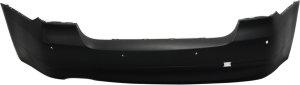 Rear Bumper Cover for BMW 3-Series 2006-2008, Primed (Ready to Paint), without M Package, with Parking Distance Control Sensor Holes, Sedan (Excl. 2007-2008 models with Turbo), Replacement