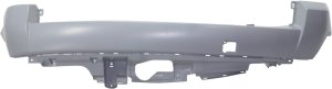 Primed (Ready to Paint) Rear Bumper Cover for BMW X3 2007-2010 without M Package and Park Distance Control Sensor Holes, Replacement