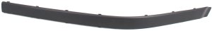 Front Bumper Molding for BMW 5-Series 1997-2000, Left (Driver), Outer, Black, Replacement Final single-model list: 520i, 523i, 528i, 530i, 535i, 540i, M5.