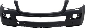 Front Bumper Cover for Mercedes-Benz GL-Class 2007-2012, Primed (Ready to Paint), with Parktronic and Headlight Washer Holes, without Curve Lighting, Replacement
