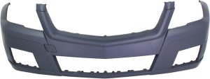 Front Bumper Cover for Mercedes-Benz GLK350 2010-2012, Primed (Ready to Paint), without AMG Styling/Off-Road Packages, without Parktronic Holes, Replacement