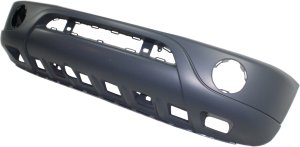 Front Bumper Cover for Mercedes-Benz M-Class 2001-2005, Primed (Ready to Paint), without Headlight Washer and Parktronic Holes, With Round Fog Lights, Replacement
