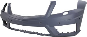 Front Bumper Cover for Mercedes-Benz GLK-Class 2010-2012, Primed (Ready to Paint), with AMG Styling Package, with Headlight Washer and Parktronic Holes, Replacement
