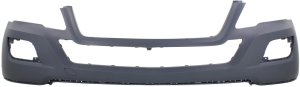 Front Bumper Cover Primed (Ready to Paint) for Mercedes M-Class 2009-2011 without Sport Package, without Headlight and Parktronic Holes, Replacement