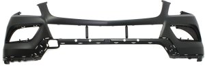 Front Bumper Cover for Mercedes-Benz ML250 (2015) / ML350 (2012-2015), Primed (Ready to Paint), Without AMG Styling Package, Without Headlight and Parktronic Holes, Replacement