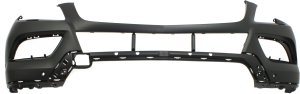 Front Bumper Cover for Mercedes-Benz ML350/ML550 (2012-2014), Primed (Ready to Paint), without AMG Styling Package, with Headlight Washer and Parktronic Holes, Replacement