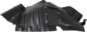 Front Fender Liner for Mercedes-Benz E-Class 2010-2013, Left (Driver) Side, Front Section, Excluding E63 Model, Convertible/Coupe, Replacement