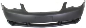 Front Bumper Cover for Chrysler Sebring 2007-2010, Primed (Ready to Paint), with Fog Light Holes, Convertible/Sedan, Replacement