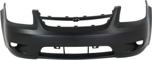 Front Bumper Cover for Chevrolet Cobalt 2006-2010, Primed (Ready to Paint), Without Spoiler Holes, Suitable for LT, LTZ, Sport Models, and 2006-2007 SS 2.4L Engine Models, Replacement