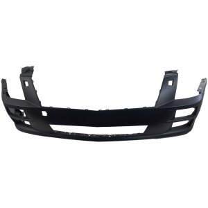 Front Bumper Cover for Cadillac STS 2008-2011, Primed (Ready to Paint), Compatible with Headlight Washer Holes, Excludes STS-V Model, Replacement