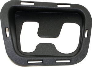 Front Bumper Tow Hook Cover for 2007-2014 Chevrolet Tahoe, Right (Passenger) Side, Textured, Without Off Road Package, Replacement