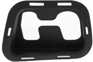 Front Bumper Tow Hook Cover for Chevrolet Tahoe 2007-2014, Left (Driver), Textured, without Off Road Package, Replacement