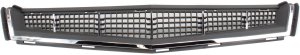 Front Bumper Grille for Cadillac CTS 2008-2012, Gray, Excludes V Model, Suitable for Sedan/Wagon/Coupe, Replacement