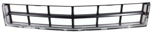 Front Bumper Grille for Cadillac SRX 2010-2012, Textured Gray, Replacement