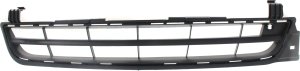 Front Bumper Grille for 2013 Chevrolet Malibu, Textured Dark Gray, Replacement