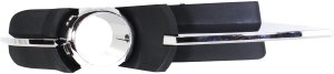 Front Fog Light Molding for Chevrolet Malibu 2008-2012, Right (Passenger) Side, Black with Chrome Trim, LT/LTZ Models, Replacement