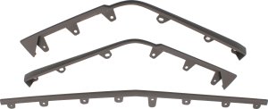 Front Bumper Molding for Cadillac CTS 2009-2015, V Model, Gray, Replacement