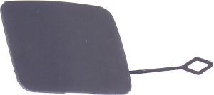 Front Bumper Tow Hook Cover for Cadillac SRX 2010-2016, Primed (Ready to Paint) Black, Replacement