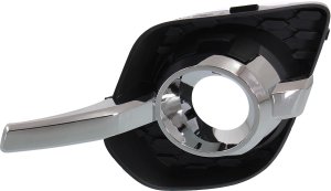 Front Fog Light Molding for Chevrolet Equinox 2010-2015, Left (Driver) Side, Primed (Ready to Paint), Suitable for LT/LTZ Models, Replacement