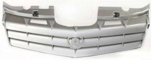 Grille for Cadillac SRX 2006-2009, Painted Gray Shell and Insert, Without Sport Package, Replacement