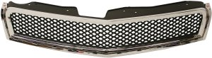 Grille for Chevrolet Traverse 2009-2012, Chrome Shell/Painted Black Insert, Suitable LS/LT Models, Replacement