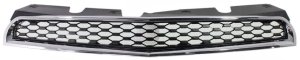 Chrome Shell/Painted Black Insert Grille for Chevrolet Equinox 2010-2015, Suitable for LT w/ Chrome Package/LTZ Models, Replacement