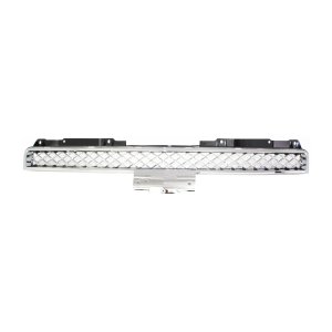 Upper Grille for Chevrolet Tahoe (2007-2014), Avalanche (2007-2013), Plastic, Chrome Shell with Painted-Gray (Platinum) Insert, Replacement