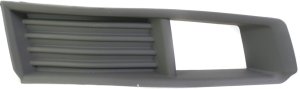 Primed (Ready to Paint) Front Fog Light Molding for Cadillac CTS 2008-2013 Sedan, 2010-2013 Wagon, 2011-2013 Coupe Right (Passenger), with Halogen Headlights, Replacement
