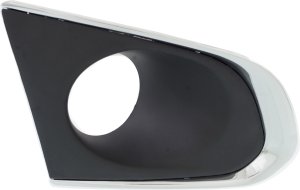 Front Fog Light Molding for Chevrolet TRAX 2013-2016, Right (Passenger) Side, Primed (Ready to Paint) with Chrome Trim, Replacement