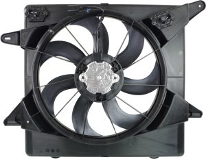 Radiator Fan Assembly for Cadillac SRX 2010-2016, 3.0L/3.6L Engine, Includes Resistor, Replacement