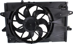 Radiator Fan Shroud Assembly for Chevrolet Equinox/GMC Terrain 2010-2017, Compatible with 2.4L Engine, Replacement