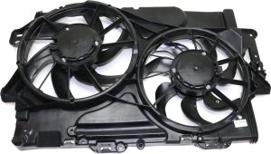 Radiator Fan Assembly for Chevrolet Equinox/GMC Terrain 2010-2017, Dual Fan, 3.0L/3.6L Engine, Replacement
