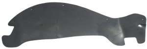 Front Fender Liner for Chevrolet S10 Pickup 1994-2004, Right (Passenger) Side, with ZR2 Package, Plastic, Black, Replacement