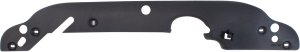 Upper Radiator Support Cover for Chevrolet Trailblazer 2002-2009, Textured Black Plastic Deflector, Replacement