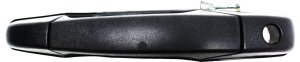 Front Exterior Door Handle, Textured Black, with Keyhole for 2007-2014 Chevrolet Silverado/Sierra 1500/2500 HD/3500 HD, Left (Driver), Excludes 2007 Classic, Replacement