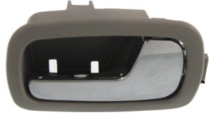 Front Interior Door Handle for Chevrolet Cobalt 2005-2010 / Pontiac G5 2007-2009, Right (Passenger), Bezel, Gray, Replacement