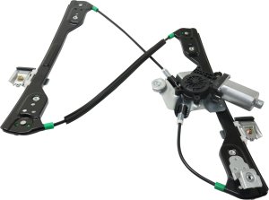 Power Front Window Regulator with Motor for Chrysler 300 (2005-2010), Charger (2006-2010), High Current, Left (Driver), Without One-Touch, 2-Pin Plug Replacement