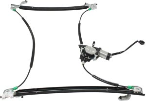 Front Window Regulator for Dodge Caravan 2001-2003, Left (Driver), Power, with Motor, Replacement