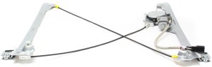 Front Window Regulator with Motor for Chevrolet Silverado 1500 (2007-2013), 2500 HD/3500 HD (2007-2014), Power, Left (Driver), Excluding 2007 Classic, Replacement