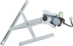 Front Window Regulator for Dodge Durango 2007-2009, Left (Driver), Power Operated, with Motor, 6 Pins, Replacement